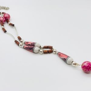 Handmade Peruvian Wood Beaded Necklace